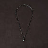 OLIO E ACETO Black Flower Agate Sterling Silver Flower Basket Necklace OLIO-OA13N36-ZY Brown/Silver